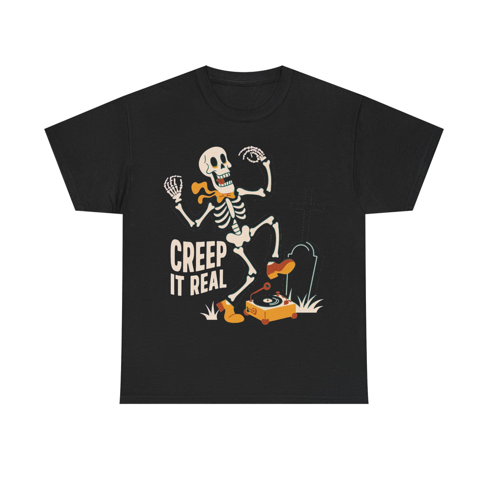 Creep It Real - Vintage Skeleton Halloween Tee