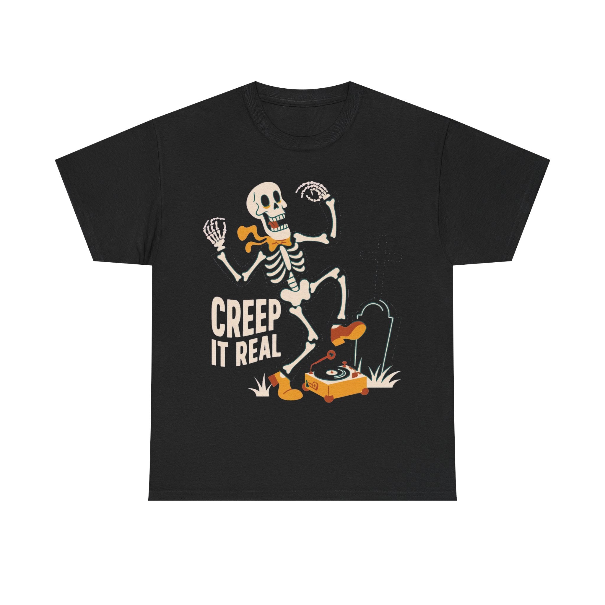 Creep It Real - Vintage Skeleton Halloween Tee