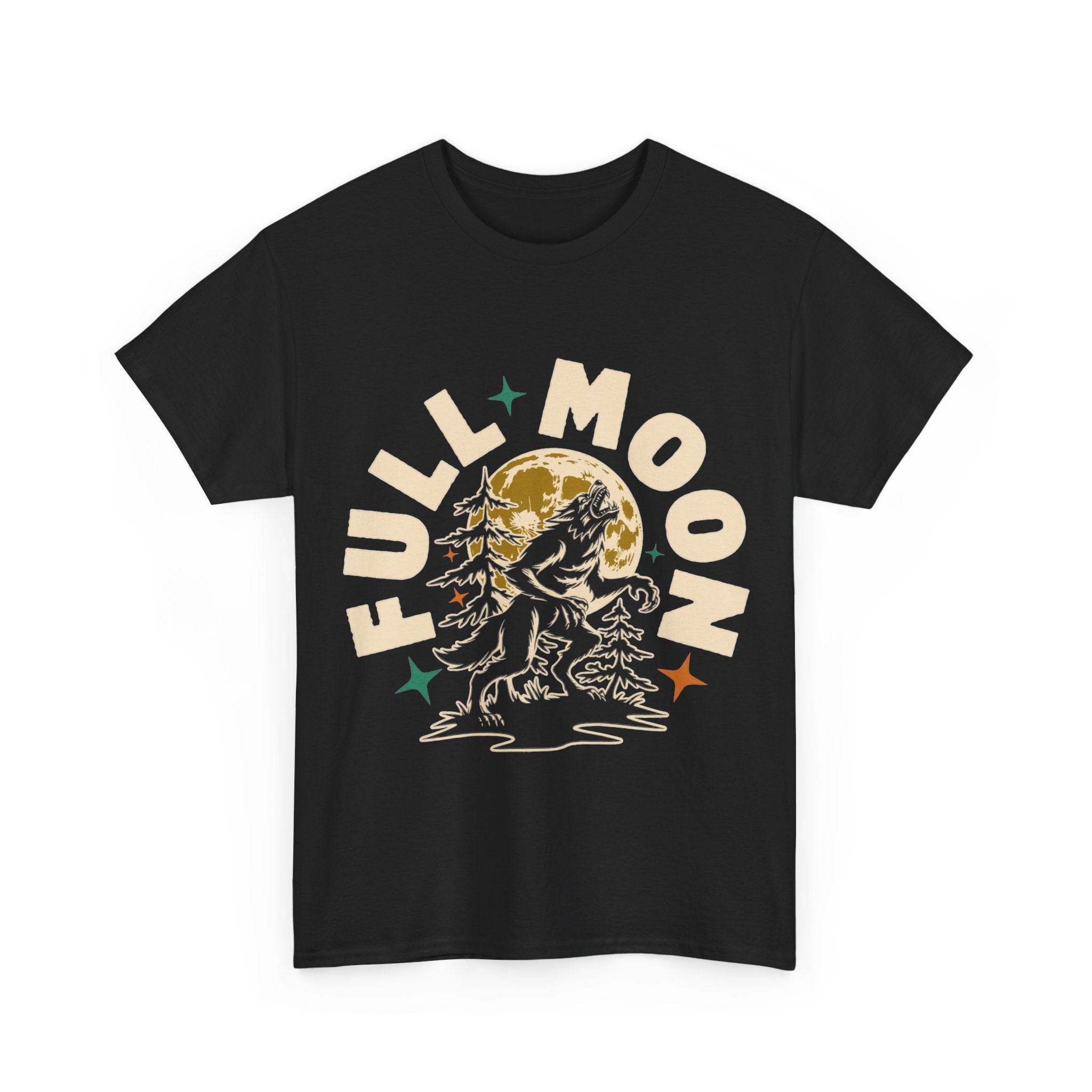 Full Moon - Vintage Werewolf Halloween Tee