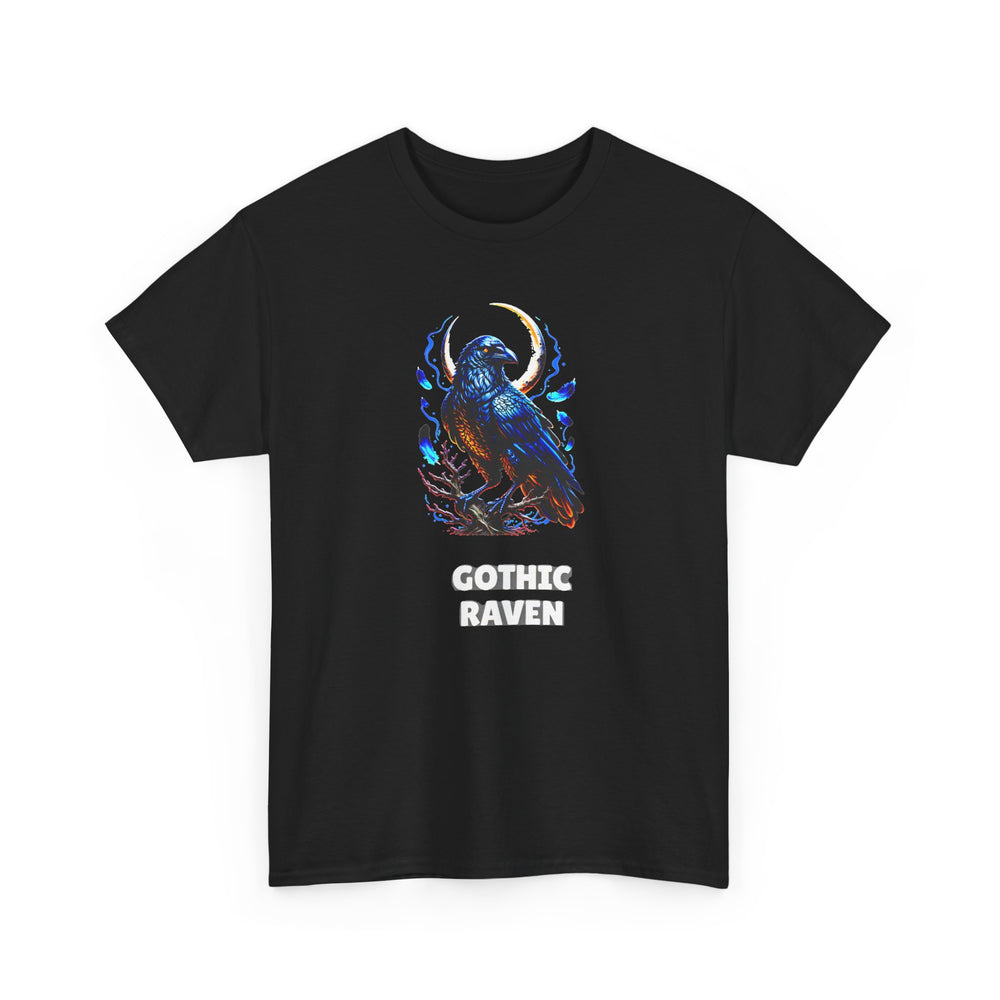 Gothic Raven - Dark Academia Raven Moon Halloween Tee
